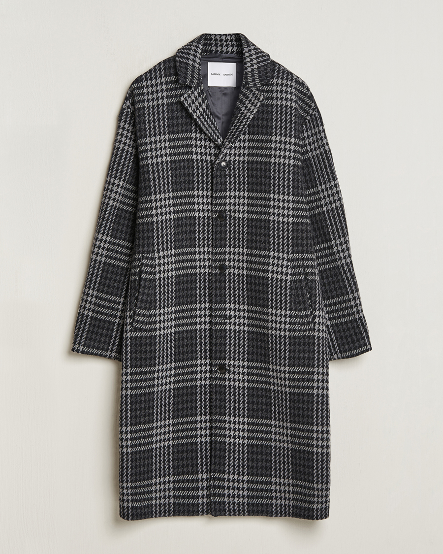 Herren | Jacken | Samsøe Samsøe | Samsøe & Samsøe Stefano Checked Coat Black