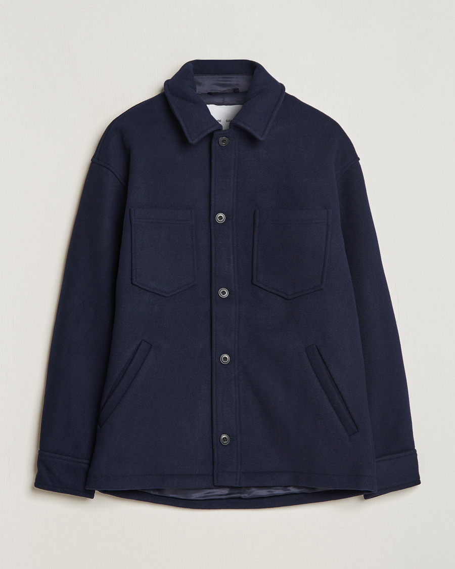 Herren | Jacken | Samsøe Samsøe | Pally Padded Shirt Jacket Salute Navy