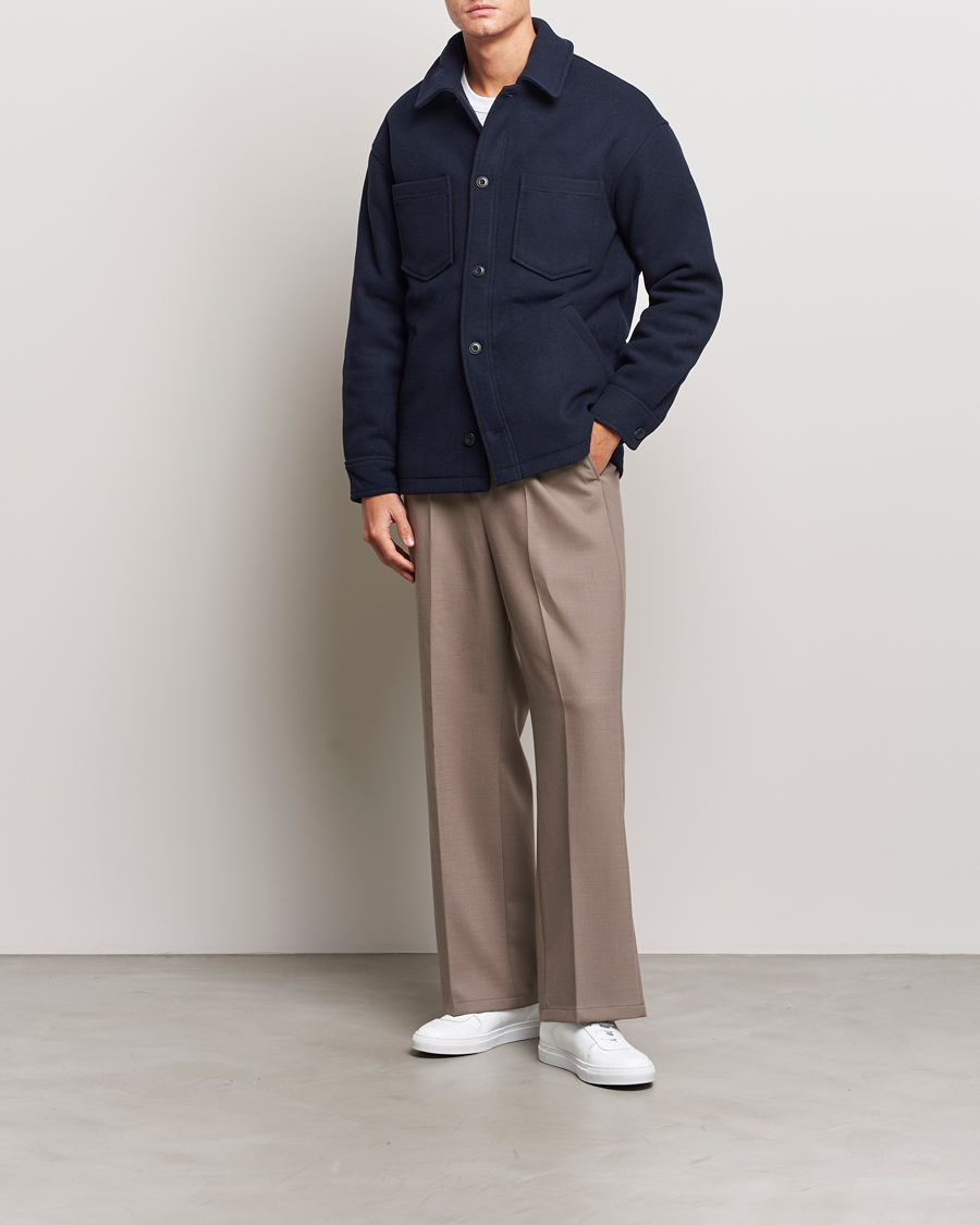 Herren | Jacken | Samsøe Samsøe | Pally Padded Shirt Jacket Salute Navy