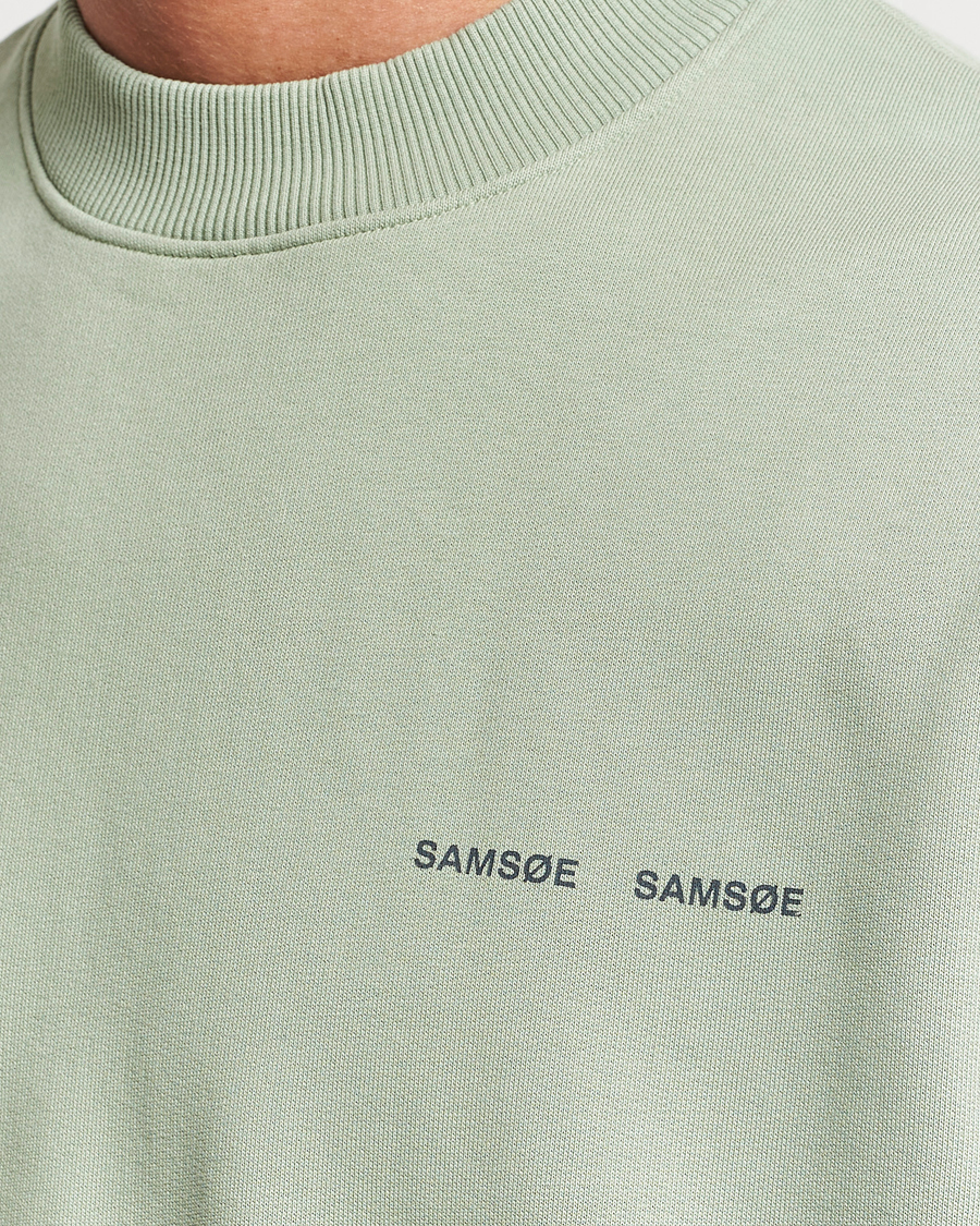 Herren | Pullover | Samsøe Samsøe | Samsøe & Samsøe Norsbro Crew Neck Sweatshirt Iceberg Green
