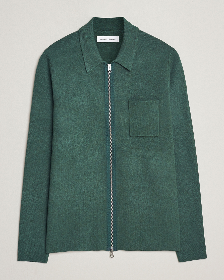 Herren | Pullover | Samsøe Samsøe | Samsøe & Samsøe Guna Full Zip Garden Topiary