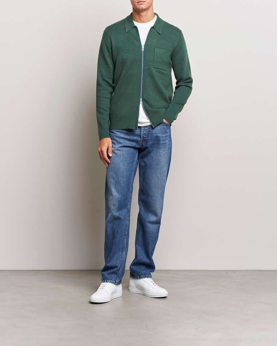 Herren | Pullover | Samsøe Samsøe | Samsøe & Samsøe Guna Full Zip Garden Topiary