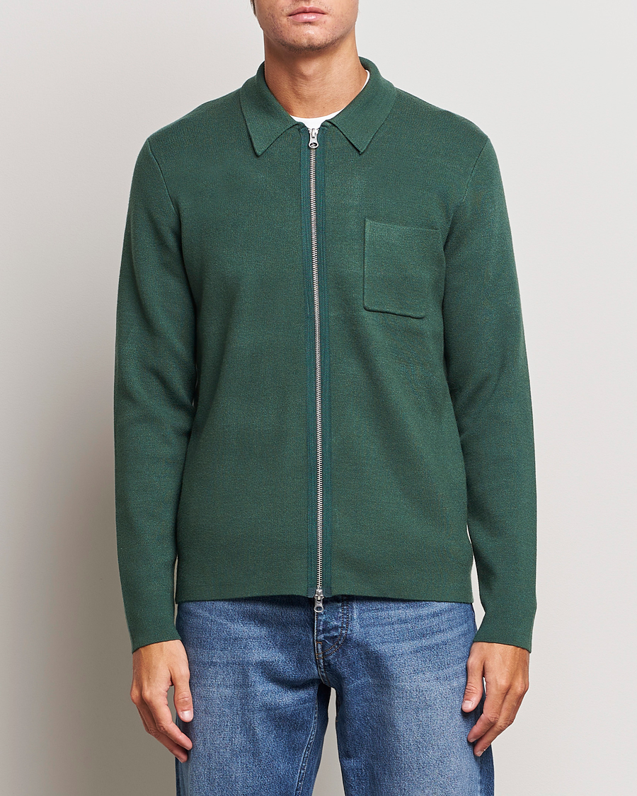 Herren | Pullover | Samsøe Samsøe | Samsøe & Samsøe Guna Full Zip Garden Topiary