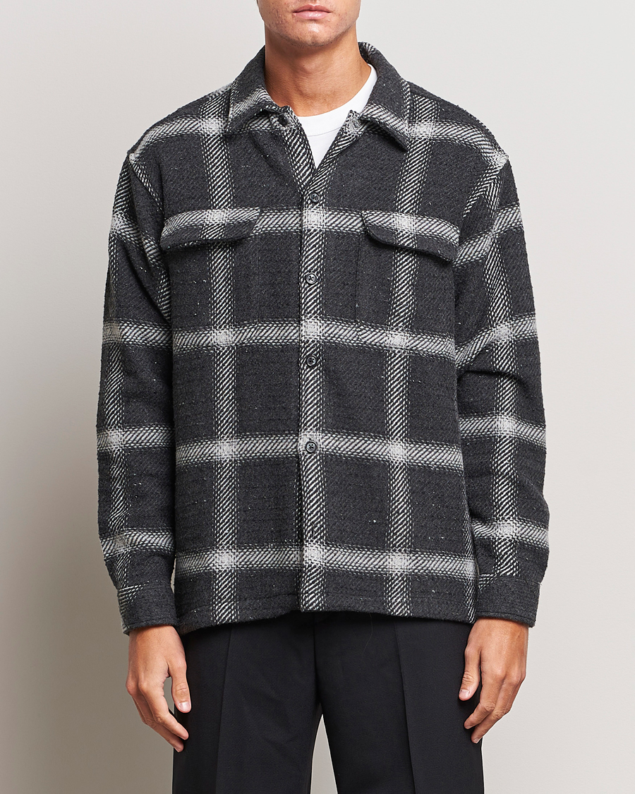 Herren |  | Samsøe & Samsøe | Castor Checked Overshirt Black Multi