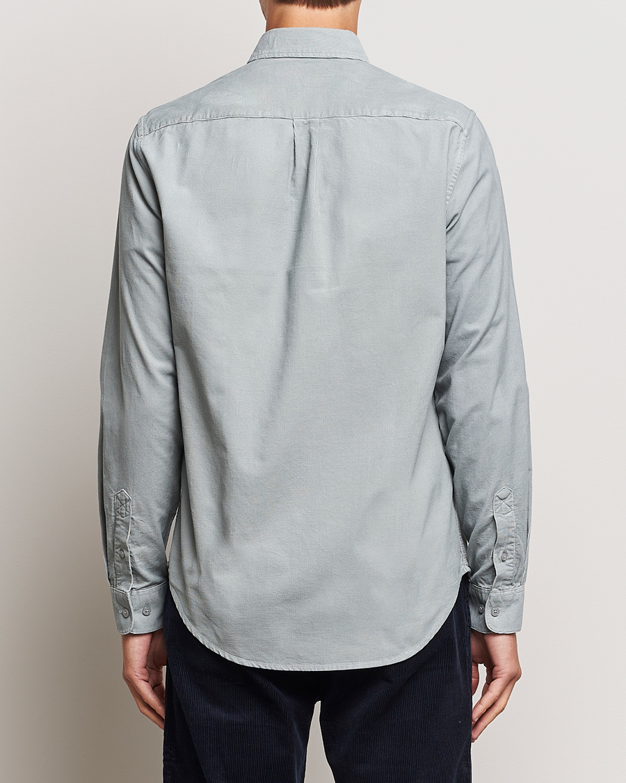 Herren | Hemden | Samsøe Samsøe | Samsøe & Samsøe Liam Baby Cord Shirt High Rise Grey