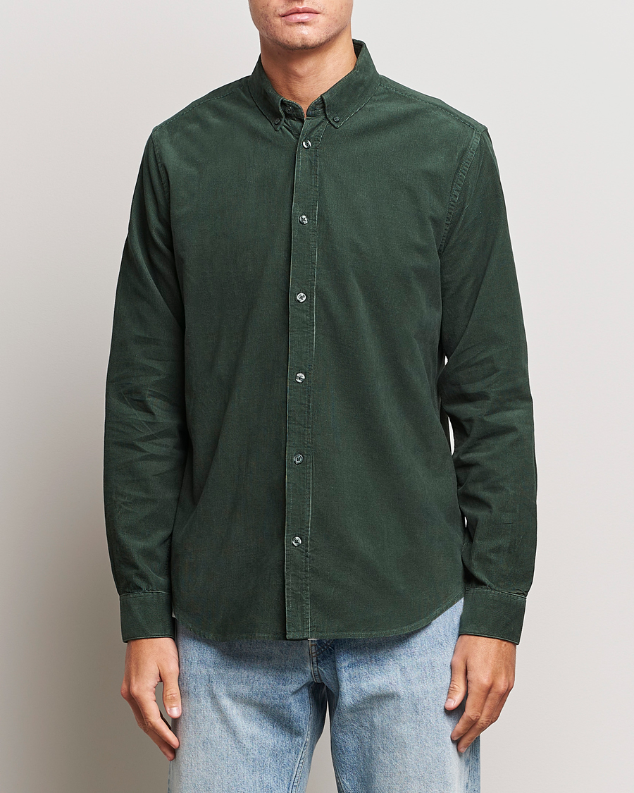 Herren |  | Samsøe & Samsøe | Liam Baby Cord Shirt Garden Topiary