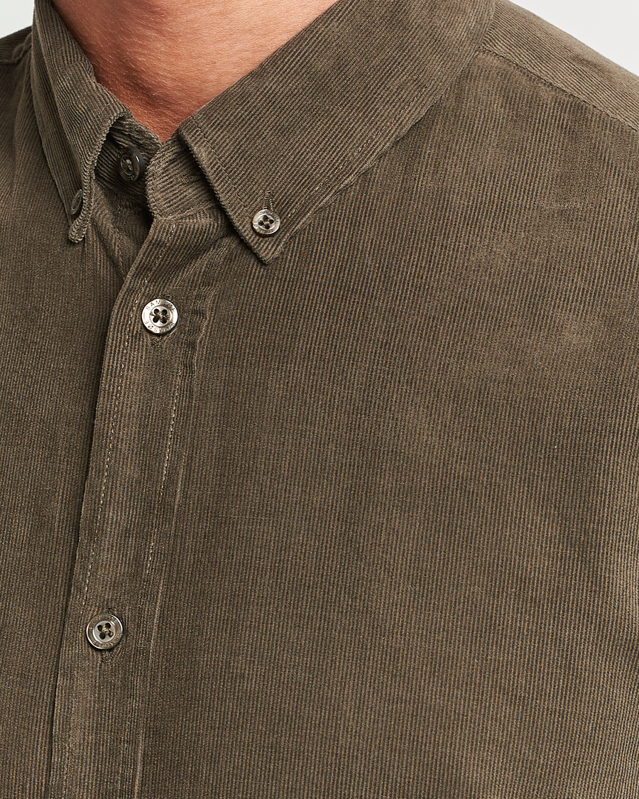 Herren | Hemden | Samsøe Samsøe | Samsøe & Samsøe Liam Baby Cord Shirt Crocodile