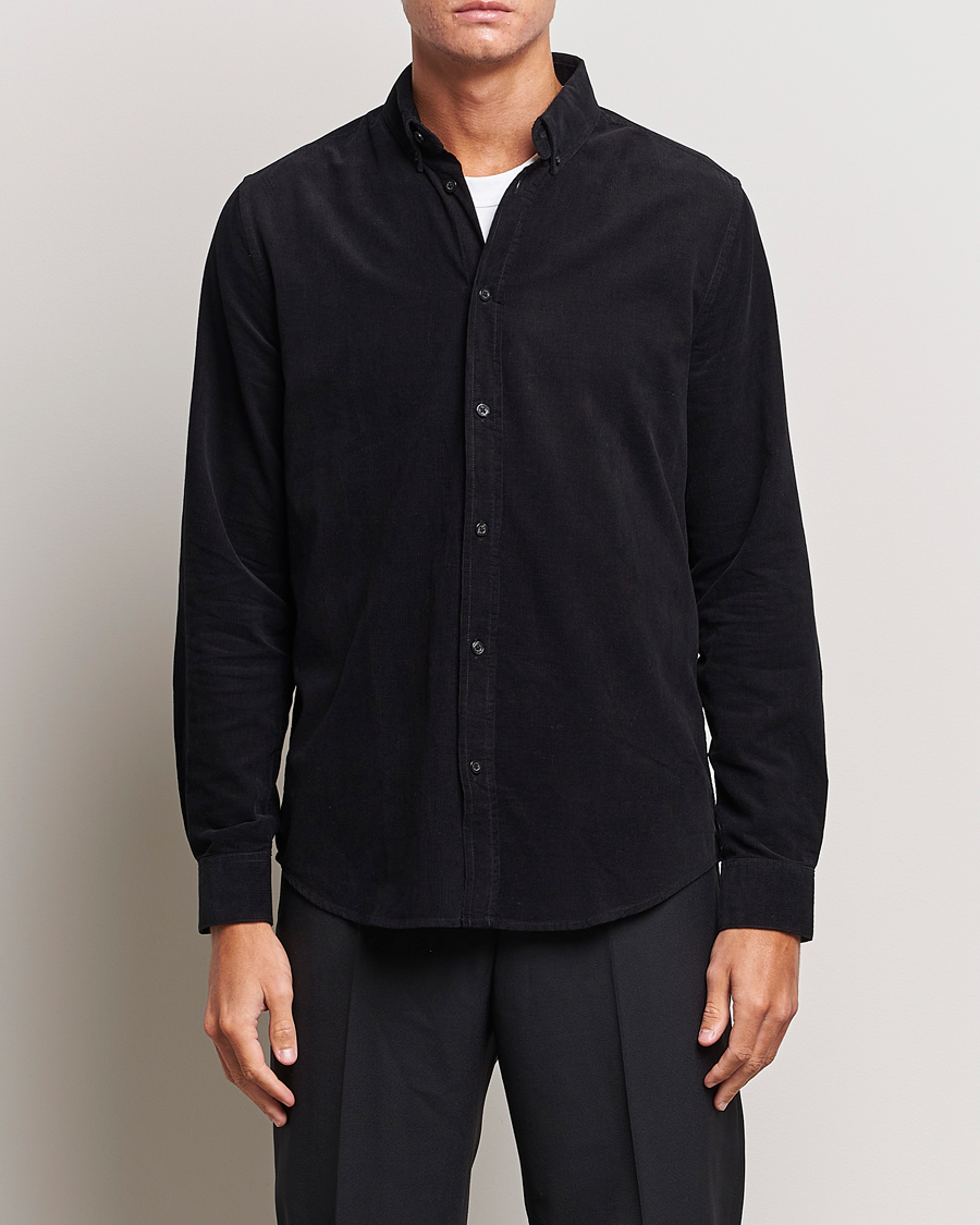 Herren | Samsøe & Samsøe | Samsøe & Samsøe | Liam Baby Cord Shirt Black