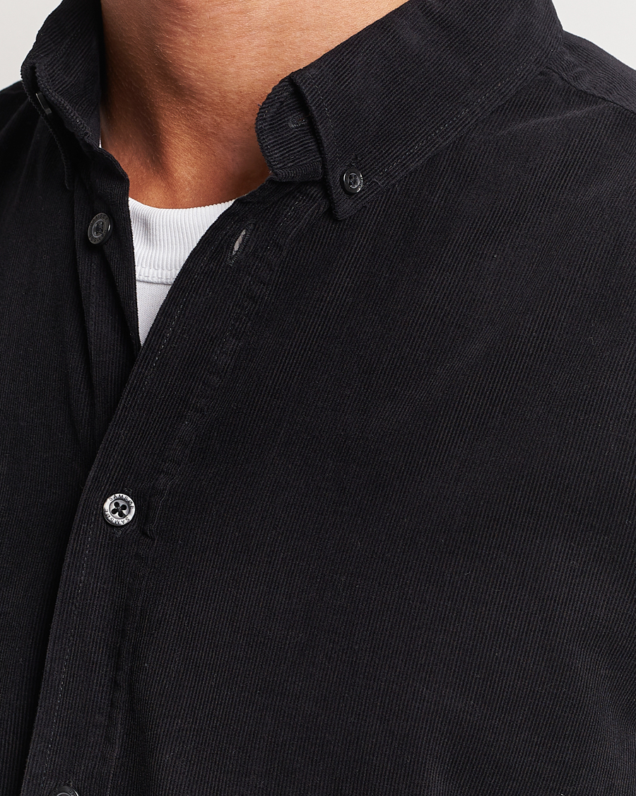 Herren | Hemden | Samsøe Samsøe | Samsøe & Samsøe Liam Baby Cord Shirt Black