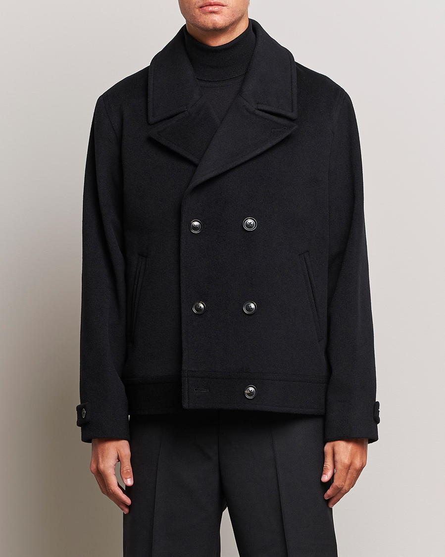 Herren | Jacken | J.Lindeberg | Don Double Breasted Wool/Cashmere Jacket Black
