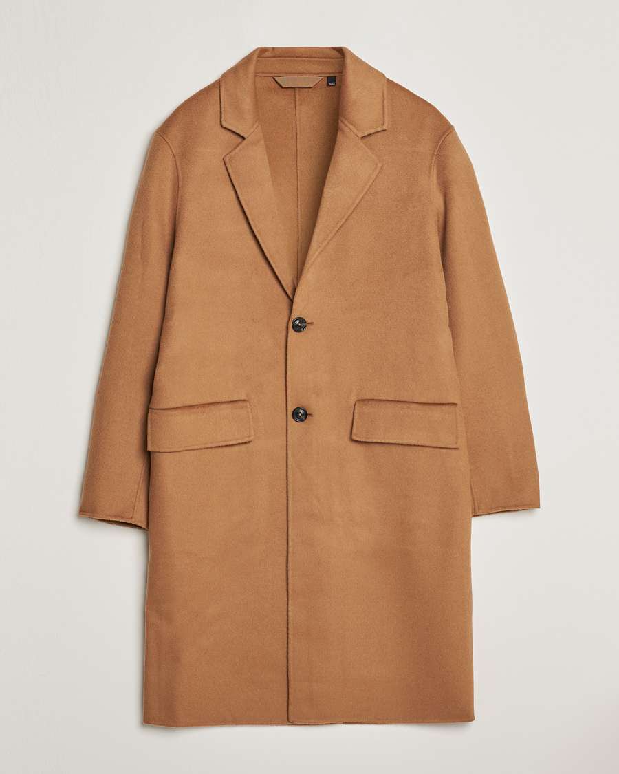 J.Lindeberg Diego Unlined Wool Cashmere Coat Chipmunk