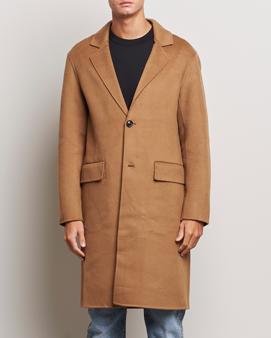 Herren | Übergangsjacken | J.Lindeberg | Diego Unlined Wool/Cashmere Coat Chipmunk