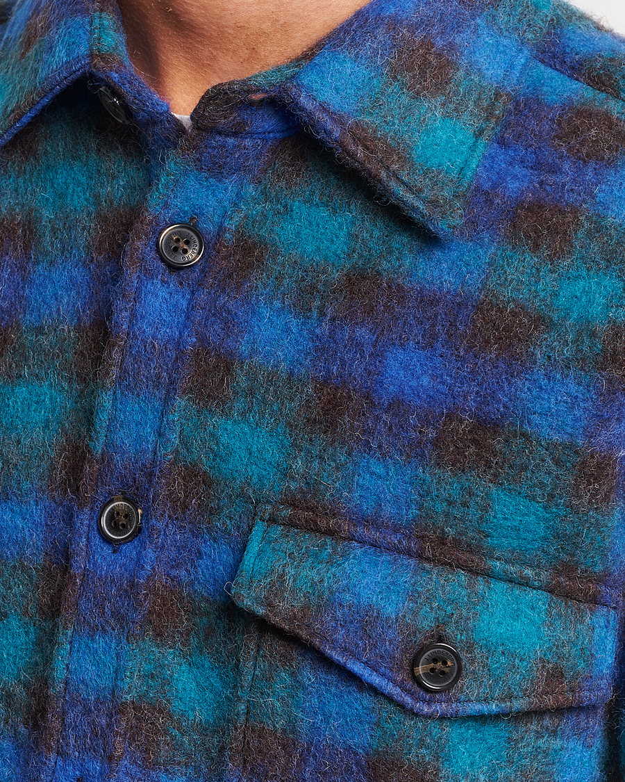 Herren | Jacken | J.Lindeberg | Carter Check Wool Mix Overshirt Surf The Web