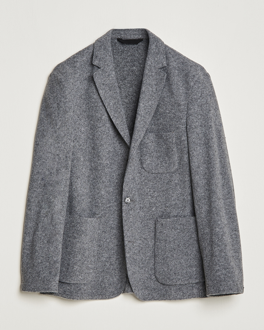 Herren | Sakkos | J.Lindeberg | Carlton Wool Cardigan Blazer Mid Grey Mel