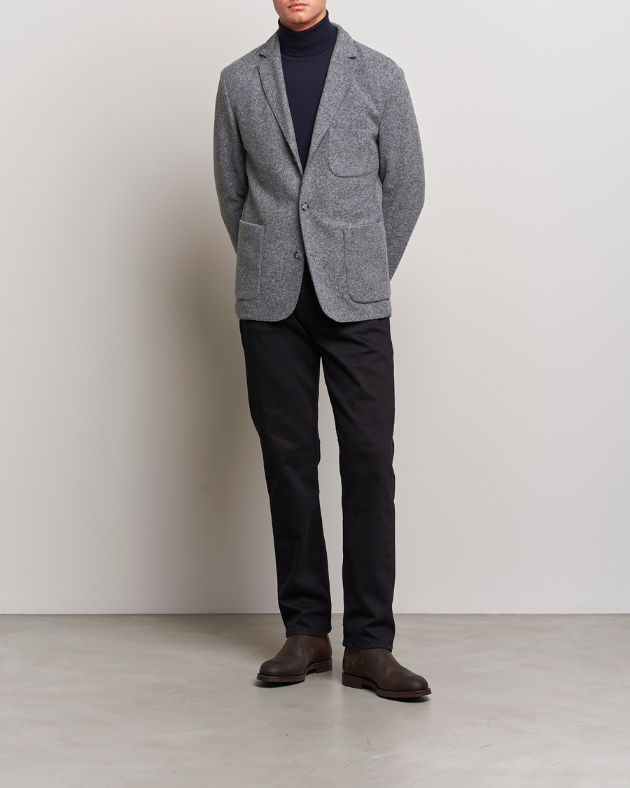 Herren | Sakkos | J.Lindeberg | Carlton Wool Cardigan Blazer Mid Grey Mel