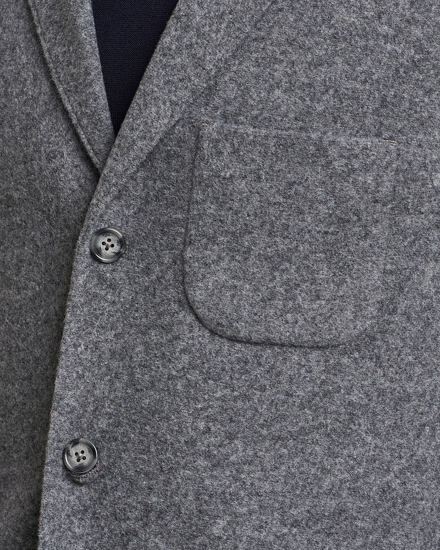 Herren | Sakkos | J.Lindeberg | Carlton Wool Cardigan Blazer Mid Grey Mel