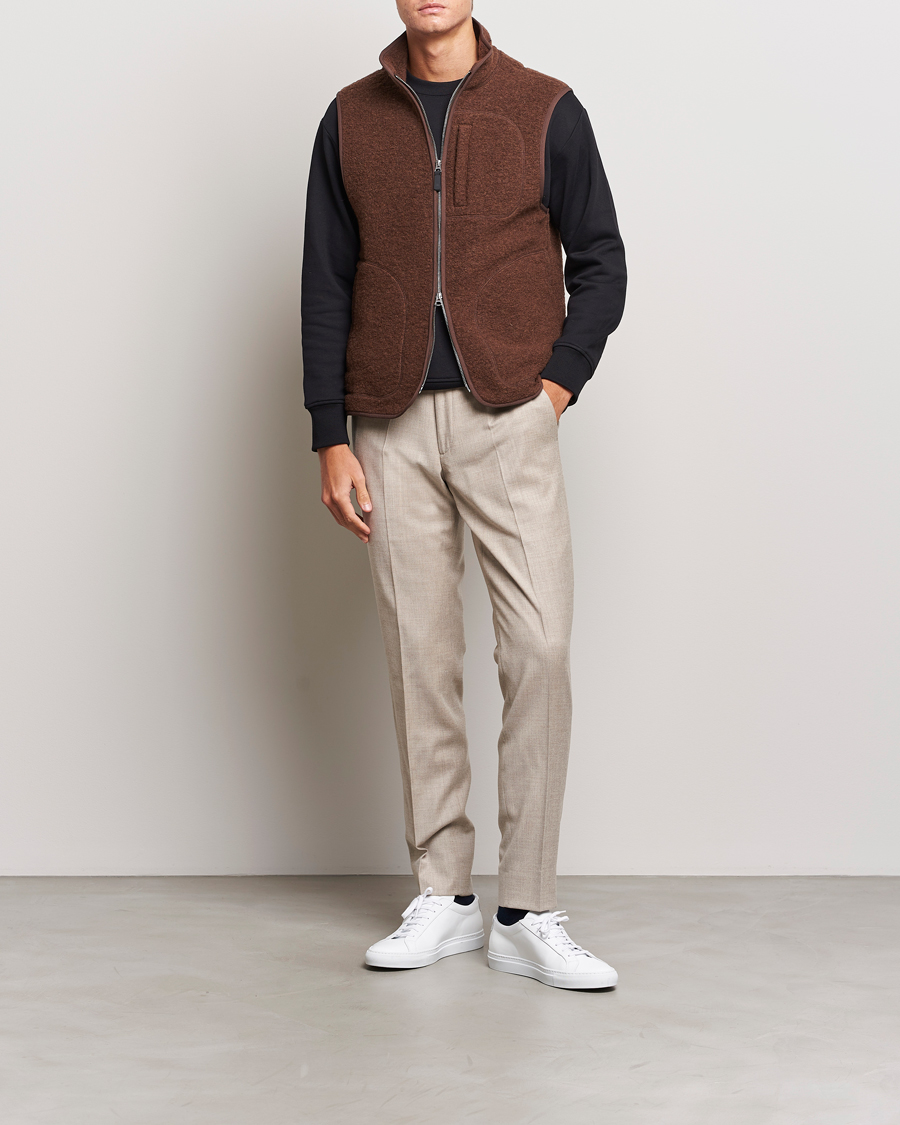Herren | Hosen | J.Lindeberg | Grant Stretch Flannel Trousers Oyster Grey