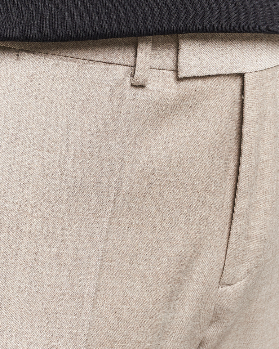 Herren | Hosen | J.Lindeberg | Grant Stretch Flannel Trousers Oyster Grey