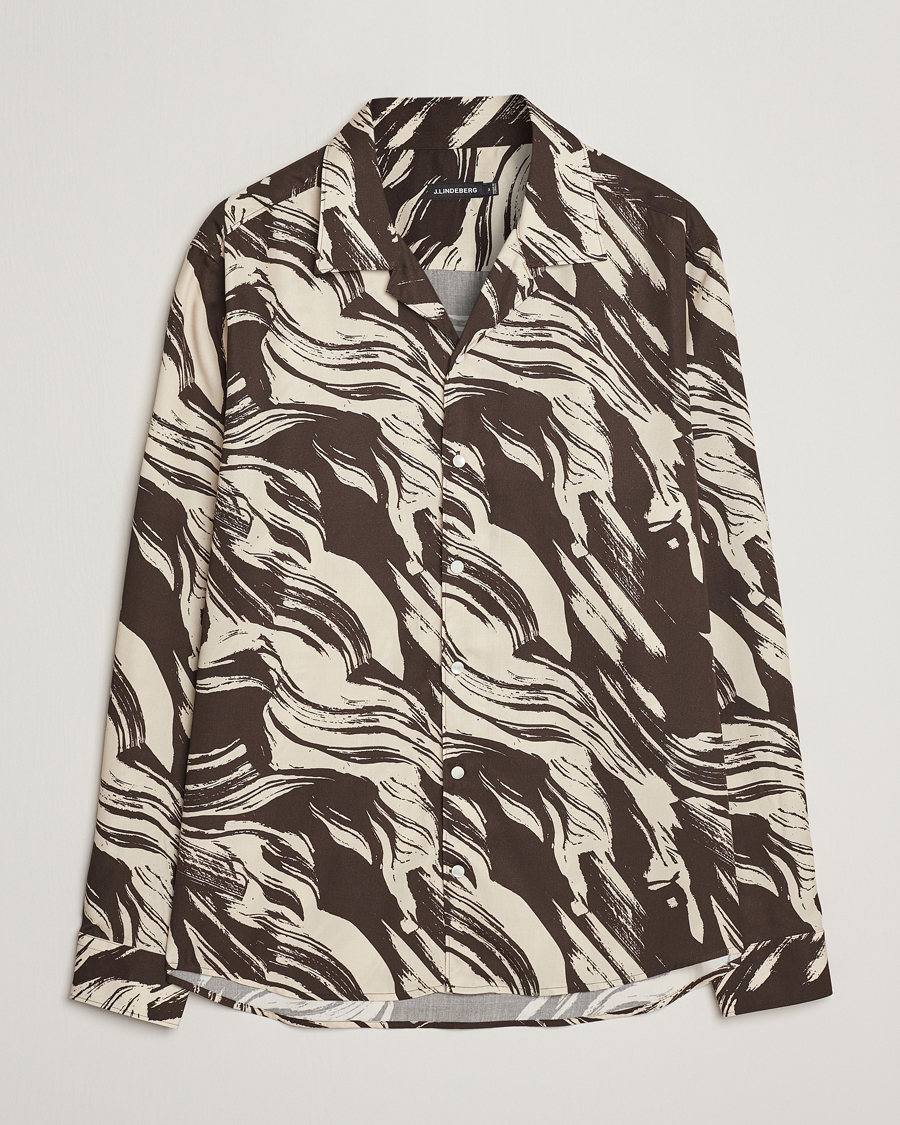 Herren | Hemden | J.Lindeberg | Playa Printed Tencel Lounge Shirt Delicioso