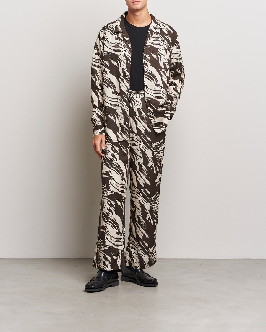Herren | Hemden | J.Lindeberg | Playa Printed Tencel Lounge Shirt Delicioso