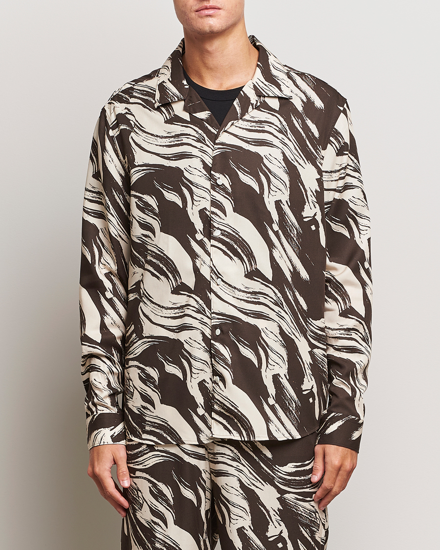 Herren | Hemden | J.Lindeberg | Playa Printed Tencel Lounge Shirt Delicioso