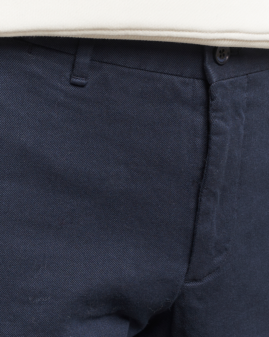 Herren | Hosen | J.Lindeberg | Chaze Flannel Twill Pants Navy
