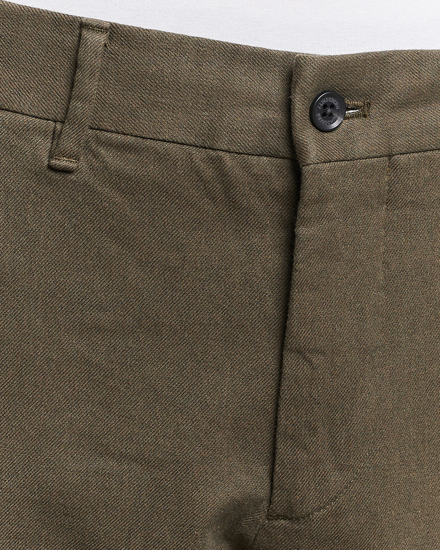 Herren | Hosen | J.Lindeberg | Chaze Flannel Twill Pants Forest Green