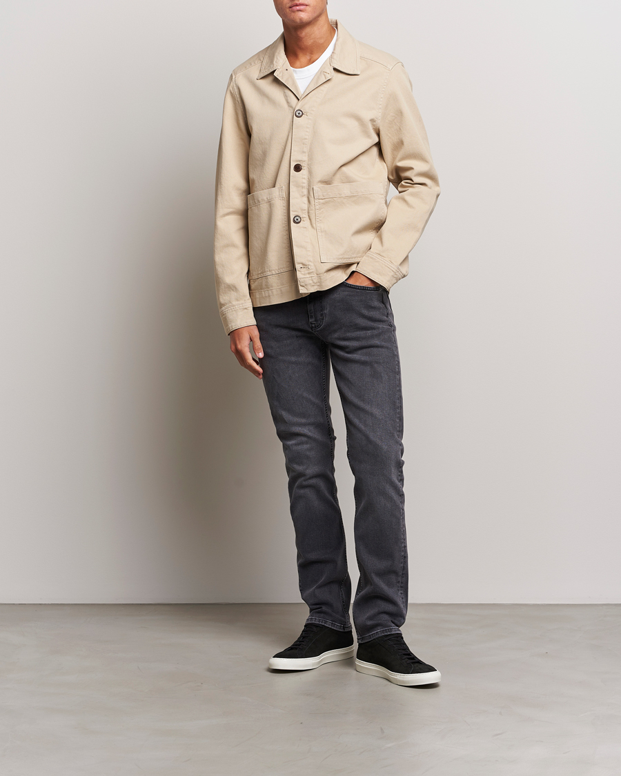 Herren | Jeans | J.Lindeberg | Cedar Slate Stretched Washed Jeans Granite Grey