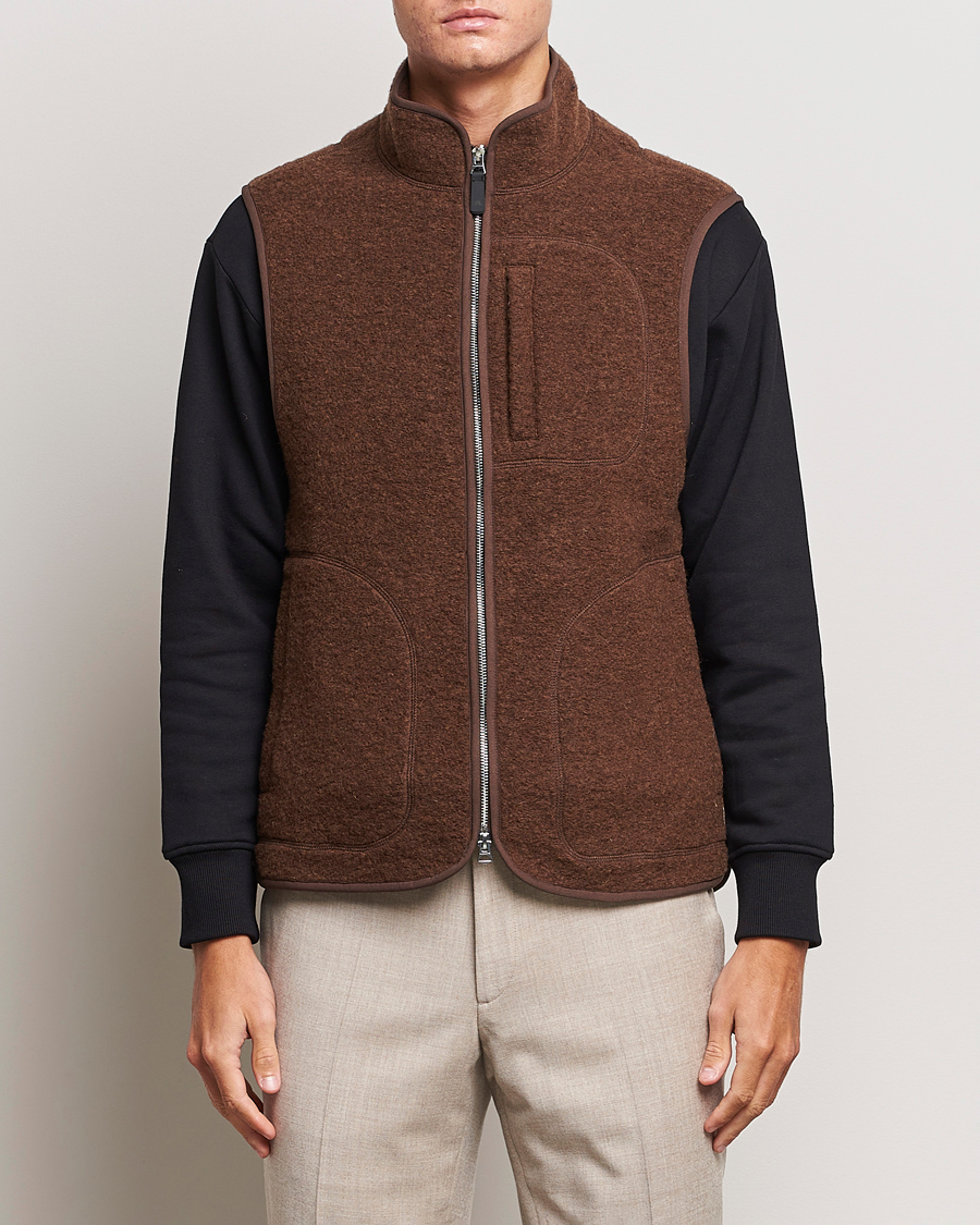 Herren | J.Lindeberg | J.Lindeberg | Duncan Wool Fleece Vest Delicioso