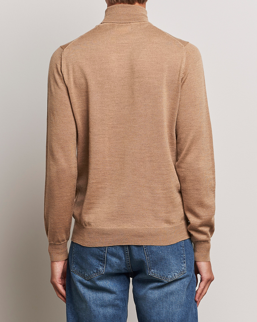 Herren | Pullover | J.Lindeberg | Lyd True Merino Polo Chipmunk Melange