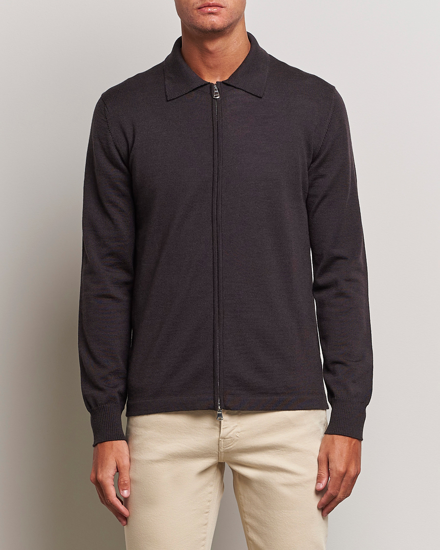 Herren | Pullover | J.Lindeberg | Nyle True Merino Zip Cardigan Delicioso