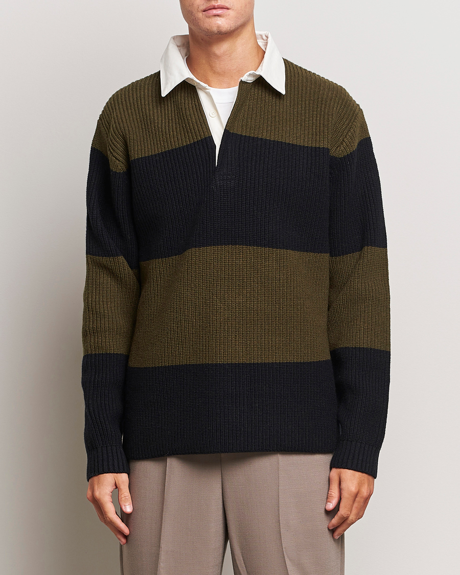 Herren | J.Lindeberg | J.Lindeberg | Larkspur Knitted Rugby Black