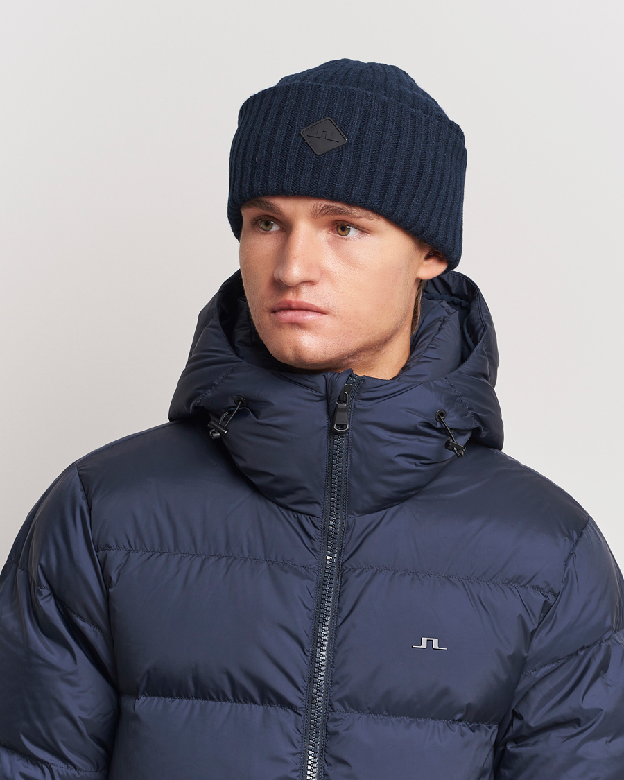 bei Care Knitted of Beanie Wool Navy Lacoste Carl