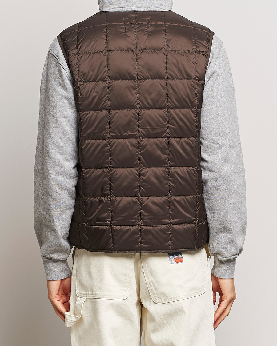Herren | Westen | TAION | V-Neck Lightweight Down Vest Dark Choco