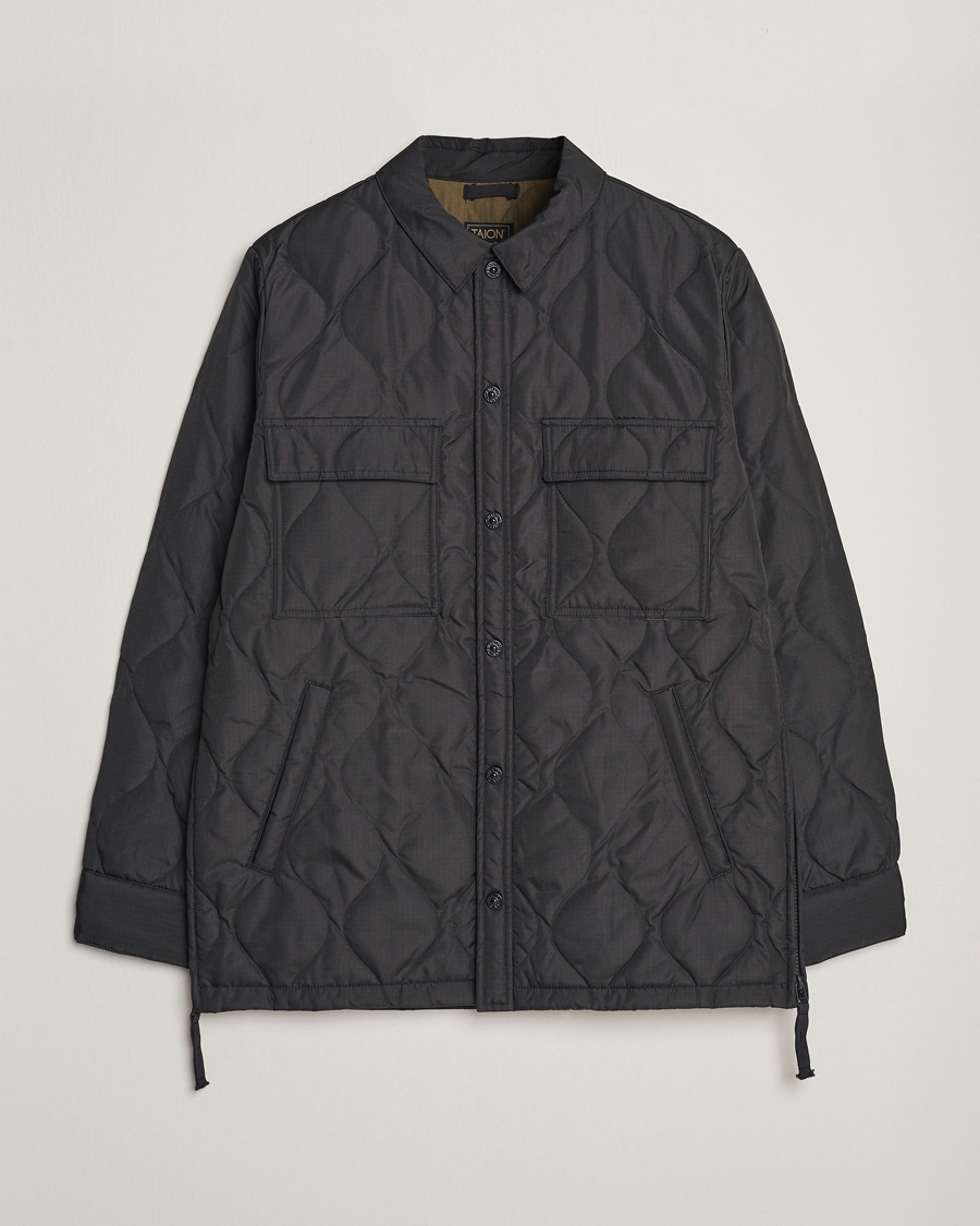 Herren | Jacken | TAION | Padded Military CPO Shirt Jacket Black