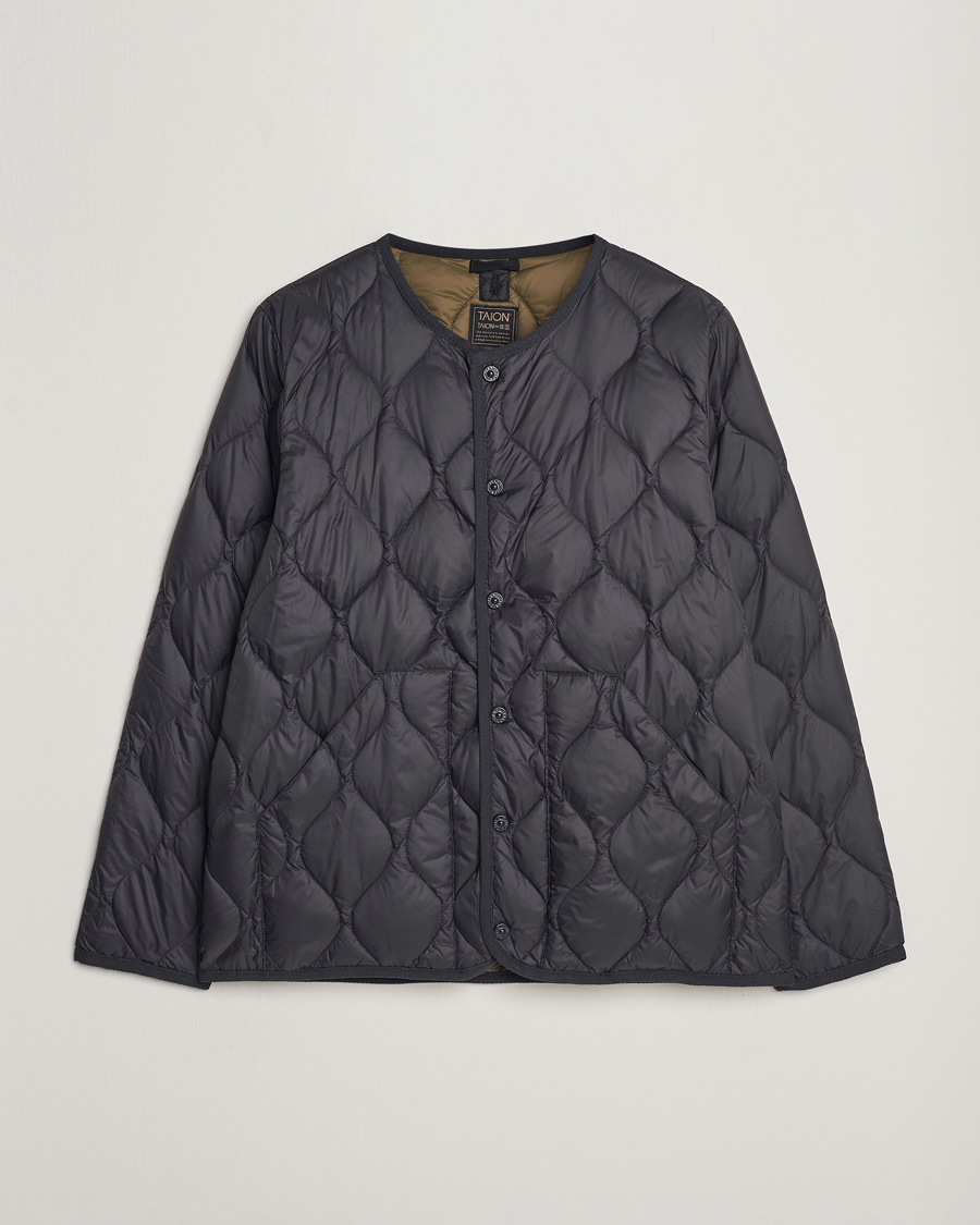 Herren | Jacken | TAION | Military Crew Neck Down Jacket Black