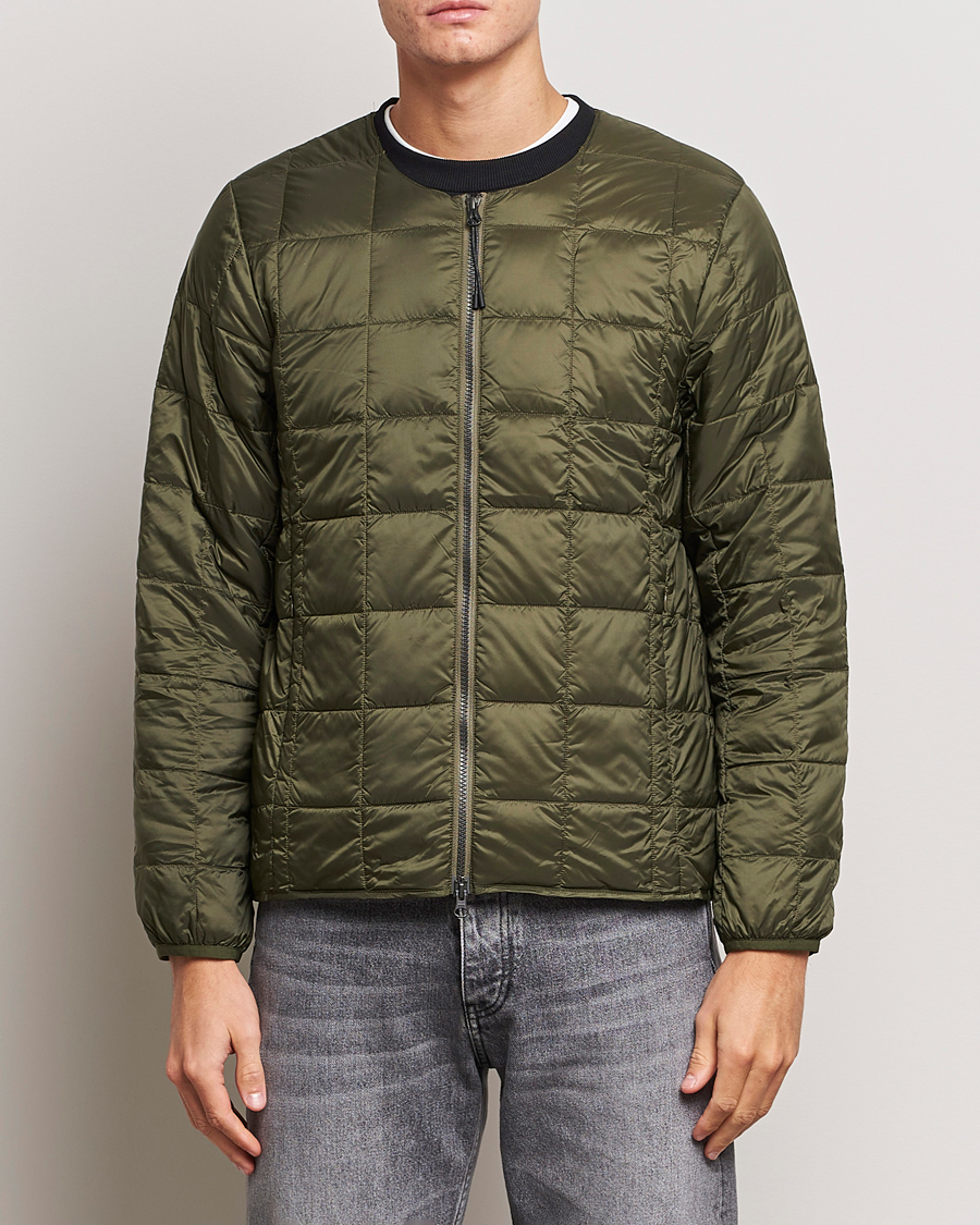 Herren | Jacken | TAION | Crew Neck W-Zip Down Jacket Dark Olive
