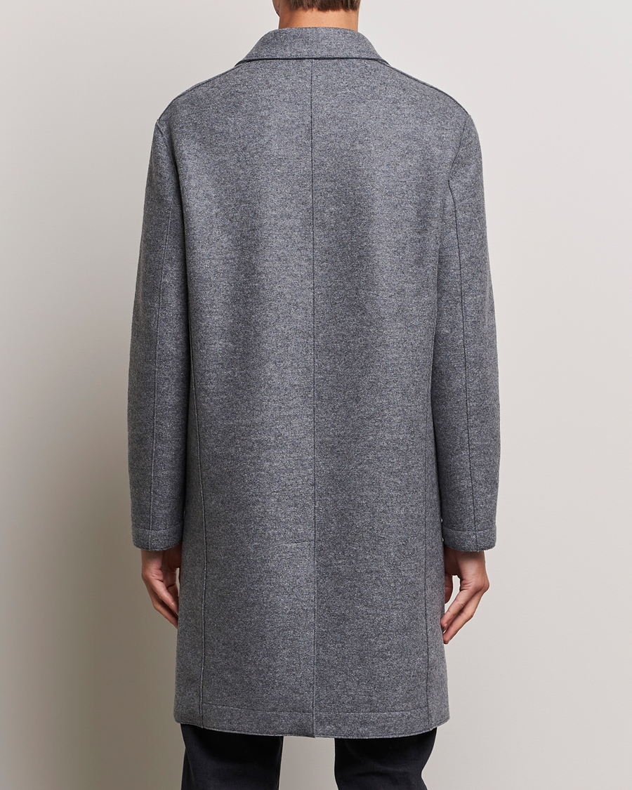 Herren | Jacken | Harris Wharf London | Pressed Wool Mac Coat Grey Moul