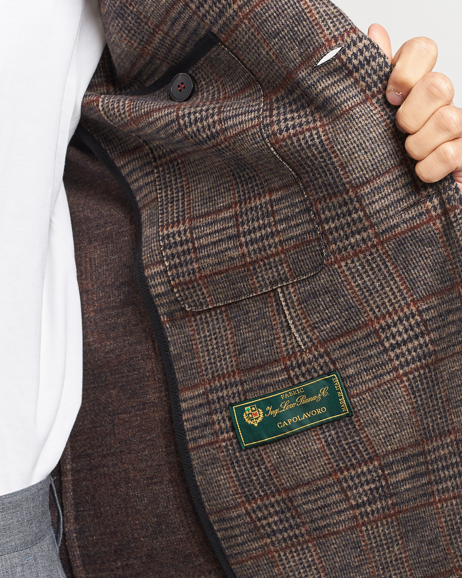 Herren | Sakkos | Harris Wharf London | Two Buttoned Loro Piana Wool Blazer Brown