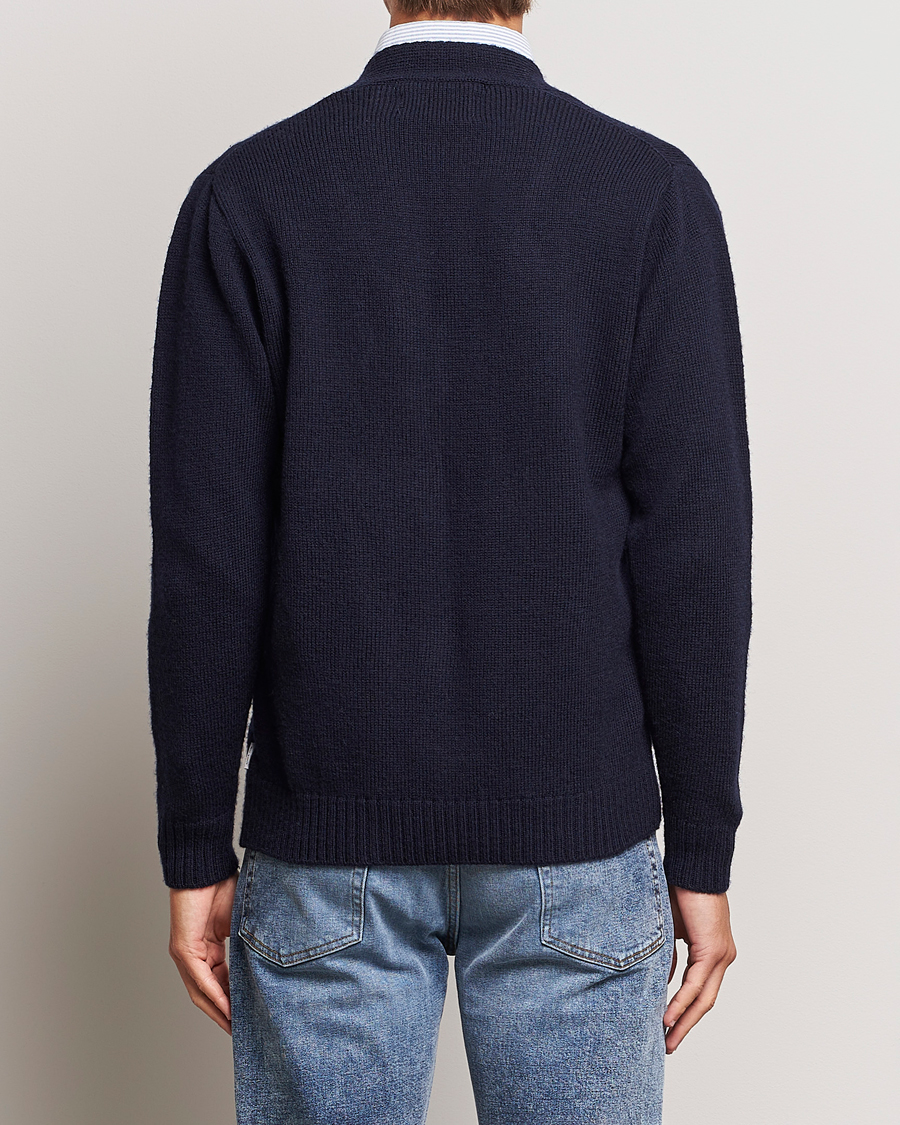 Herren | Pullover | Peregrine | Maker's Stitch Merino Cardigan Navy