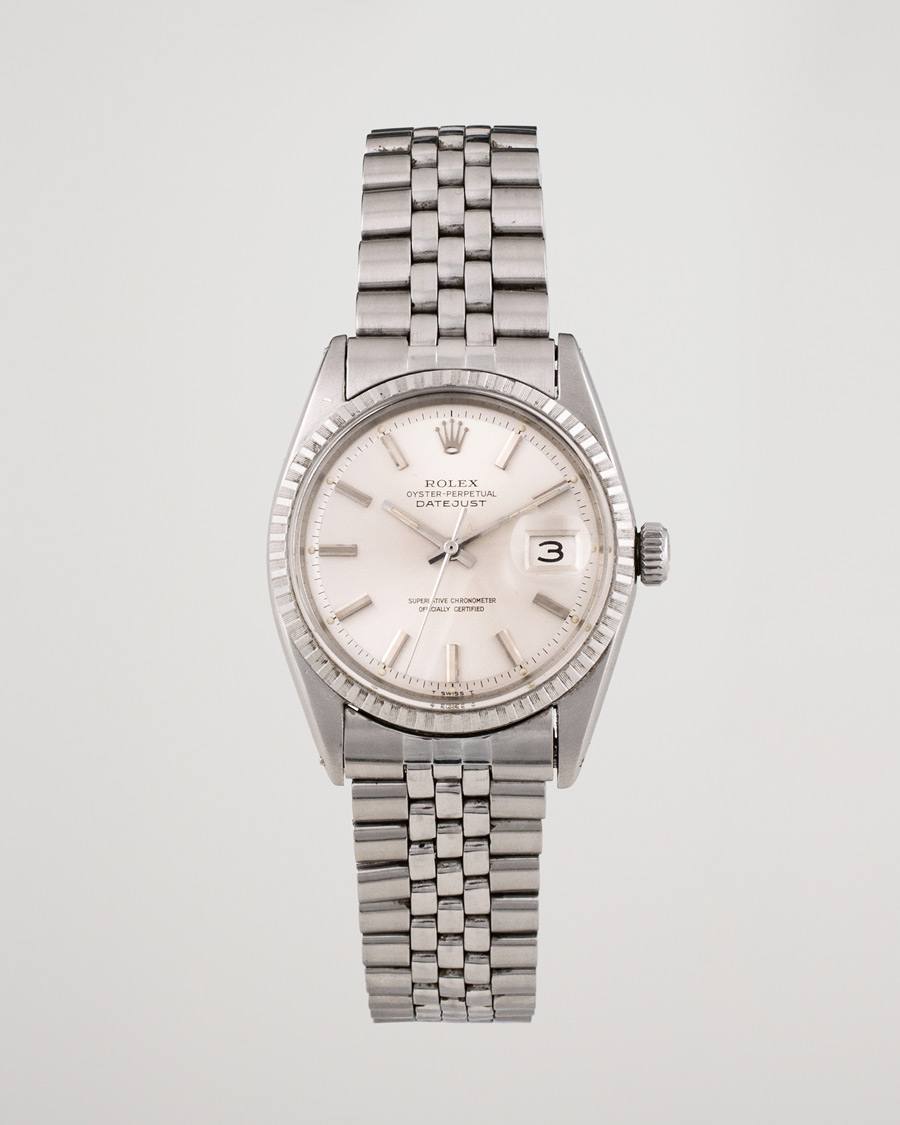 Herren | Rolex Pre-Owned Datejust 1603 Oyster Perpetual Steel Black | Rolex Pre-Owned | Datejust 1603 Oyster Perpetual Steel Black