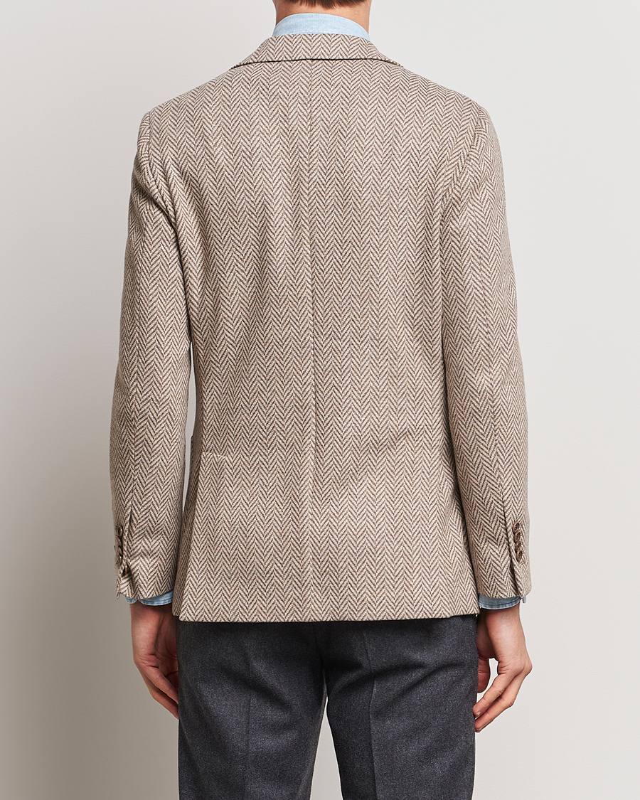 Herren | Sakkos | Morris Heritage | Mike Jersey Herringbone Blazer Khaki
