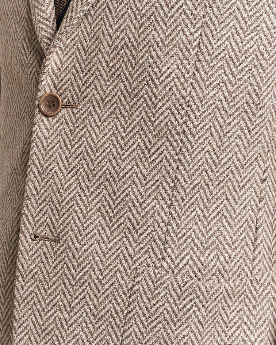 Herren | Sakkos | Morris Heritage | Mike Jersey Herringbone Blazer Khaki