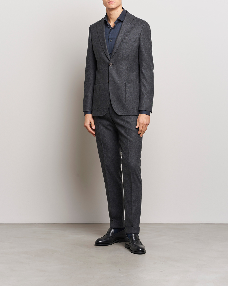 Herren | Sakkos | Morris Heritage | Mike Flannel Blazer Grey