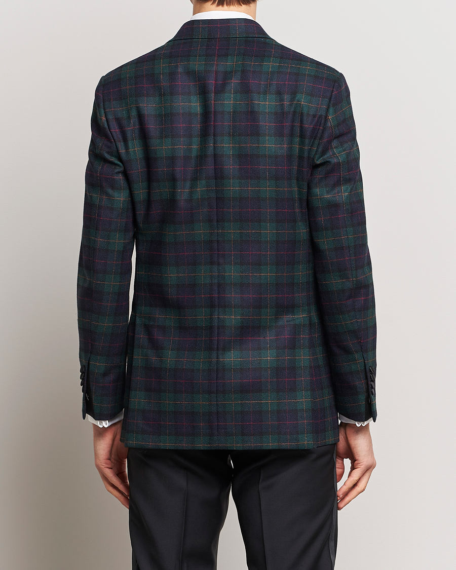 Herren | Sakkos | Morris Heritage | Tartan Tuxedo Blazer Navy