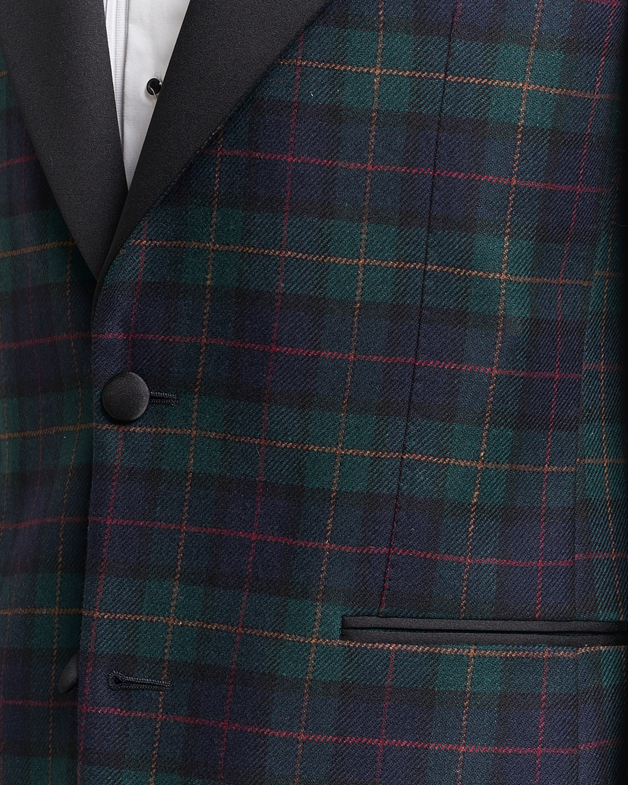 Herren | Sakkos | Morris Heritage | Tartan Tuxedo Blazer Navy