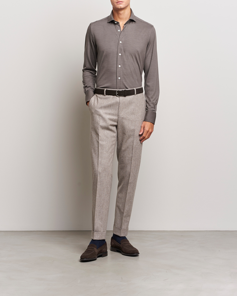 Herren | Hosen | Morris Heritage | Jack Flannel Trousers Khaki
