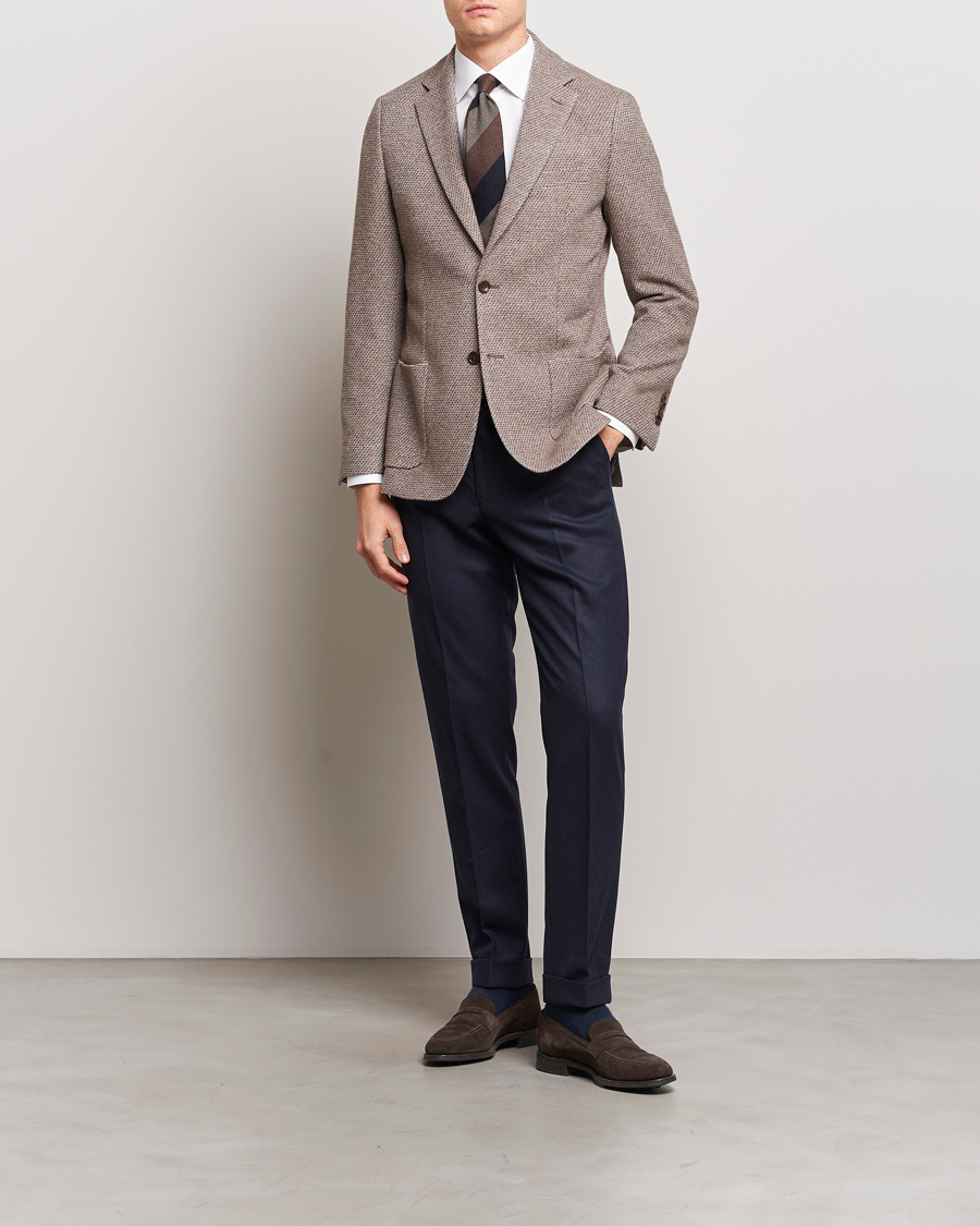 Herren | Hosen | Morris Heritage | Jack Flannel Trousers Navy