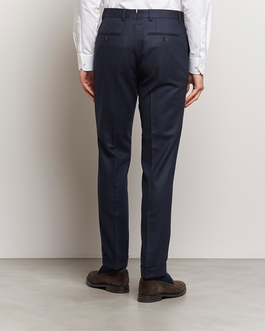 Herren | Hosen | Morris Heritage | Jack Flannel Trousers Navy