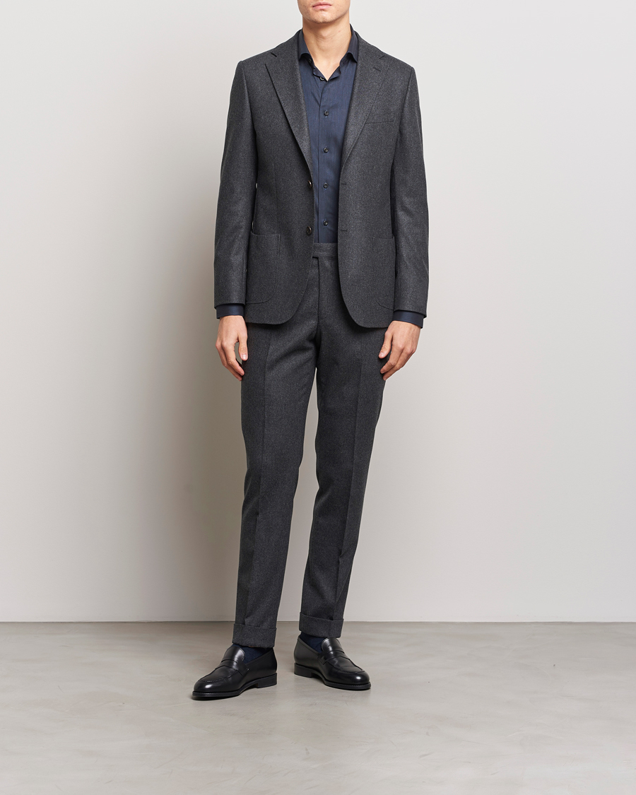 Herren | Hosen | Morris Heritage | Jack Flannel Trousers Grey